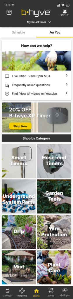 B-hyve Smart Watering